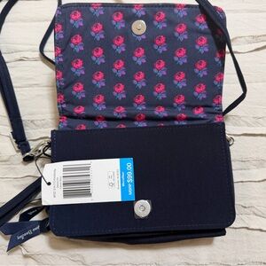Vera Bradley RFID Smartphone Wristlet Wallet Crossbody Bag, Navy, 
NWT $99